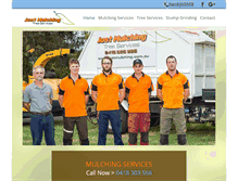 Tablet Screenshot of mulching.com.au